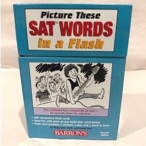 Barron's Picture These SAT Words in a Flash 200 Flash Cards Second Edition Geer